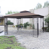 Sunjoy Light Brown Replacement Canopy For Regency II Gazebo (10x12 FT) L-GZ798PST Sold At OSJ, view 2