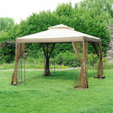 Sunjoy Sesame+Dark Brown+Beige Replacement Canopy For Callaway Gazebo (10X10 Ft) L-GZ813PST Sold At Sears&Kmart, view 2
