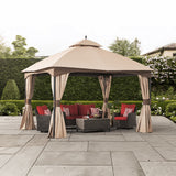Sunjoy Sesame+Light Brown Replacement Canopy For Turnberry 10*12 Gazebo (10x12 FT) L-GZ933PCO-L Sold At Home Depot, view 2