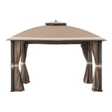 Sunjoy Khaki+Beige Replacement Curtain For Morley Soft Top Gazebo (10X12 Ft) A101007603 Sold At BigLots, view 2