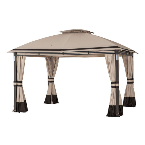 Sunjoy Beige Replacement Curtain For Crestfield Soft Top Gazebo (11X13 Ft) A101017511 Sold At Big Lots US
