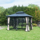 Sunjoy Beige Replacement Curtain For Lakewood Hard Top Gazebo (10X12 Ft) A102001703/A102001704 Sold At BigLots, view 2