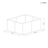 Sunjoy Tan+Brown Replacement Curtain For Gt Soft Top W/ Flwr Boxes Gazebo (11x13 FT) L-GZ882PST-D Sold At Lowe's, view 2