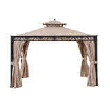 Sunjoy Khaki  Replacement Mosquito Netting For Bewkes Softtop Gazebo (10X12 Ft) A101003202 Sold At SunNest, view 2