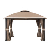Sunjoy Khaki Replacement Mosquito Netting For Morley Soft Top Gazebo (10X12 Ft) A101007603 Sold At BigLots, view 2