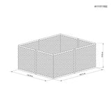 Sunjoy Light Grey Replacement Mosquito Netting For Asheville Soft Top Gazebo (10x12 FT) A101007604 Sold At Big Lots, view 3