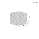 Sunjoy Light Grey+Dark Grey Replacement Mosquito Netting For Hexagonal Gazebo (13x15 ft) A101011200 Sold At SunNest, view 3