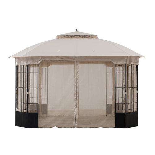 Sunjoy Beige Replacement Mosquito Netting For Bethany Gazebo (11X13 Ft) A101012500 Sold At SunNest