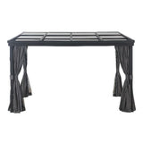 Sunjoy Black+Dark Grey Replacement Mosquito Netting For Lean On PC Top Gazebo A102002101 Sold At Rona, view 2