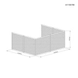 Sunjoy Black+Dark Grey Replacement Mosquito Netting For Lean On PC Top Gazebo A102002101 Sold At Rona, view 3