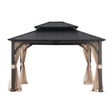 Sunjoy Light tan Replacement Mosquito Netting For Churchill Hard Top Gazebo (11x13 FT) A102011902 Sold At BJ, view 2