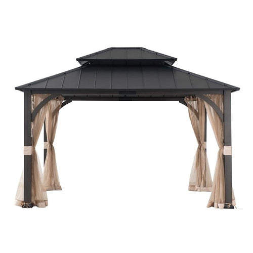 Sunjoy Light Tan Replacement Mosquito Netting For Churchill Hard Top Gazebo (12X14 Ft) A102011920 Sold At BJ's