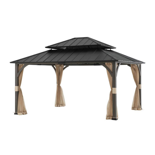Sunjoy Light Tan Replacement Mosquito Netting For Churchill Hard Top Gazebo (13X15 Ft) A102011940 Sold At BJ's.COM