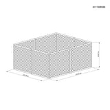 Sunjoy Brown Replacement Mosquito Netting For Montgomery Gazebo (10X12 Ft) L-GZ1033PST Sold At Menards, view 2