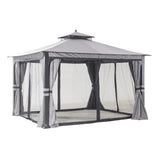 Sunjoy Black Replacement Mosquito Netting For Soft Top Gazebo (10X12 Ft) L-GZ1140PST-G Sold At Lowe's, view 2