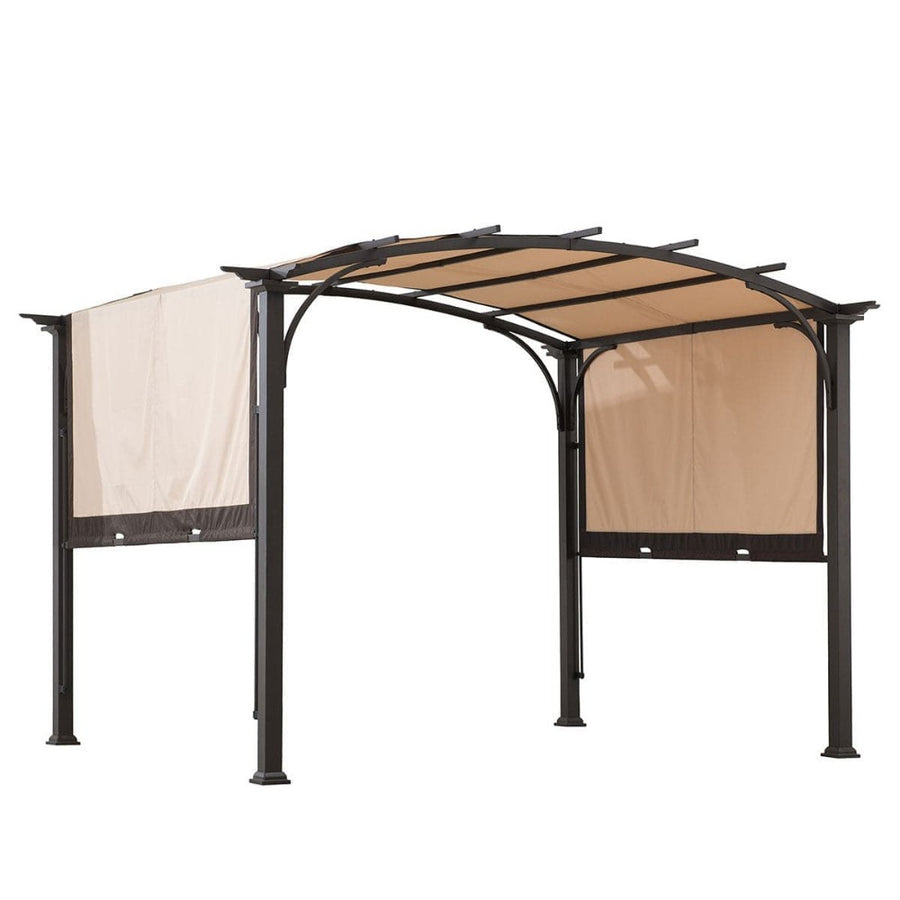 Beige Replacement Canopy For Domed Top RetracTable Shade Pergola (10X8 Ft) A106005400 Sold At Sunjoy