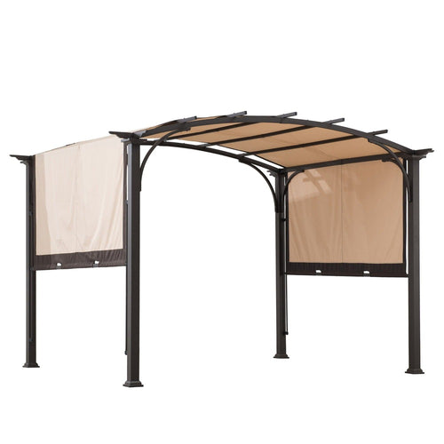 Sunjoy Beige Replacement Canopy For Domed Top RetracTable Shade Pergola (9.5x11.5 Ft) A106005410 Sold At SunNest