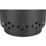 Sunjoy Vulcan Round Smokeless Fire Pit 28", Delta Pattern - Gray, view 6