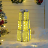 Sunjoy Christmas Light Up Present Boxes with LED Lights 18'', view 2