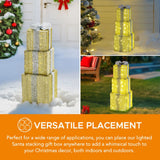 Sunjoy Christmas Light Up Present Boxes with LED Lights 18'', view 6