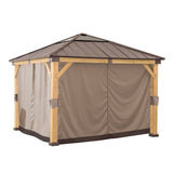 Sunjoy Replacement Curtains and Mosquito Netting for 11 ft. ×11 ft. Wood-Framed Gazebos, view 3