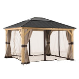 Sunjoy Replacement Curtains and Mosquito Netting for 13 ft. × 15 ft. Wood-Framed Gazebos, view 2