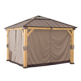 Sunjoy Replacement Curtains for 11 ft. ×11 ft. Wood-Framed Gazebos, view 2