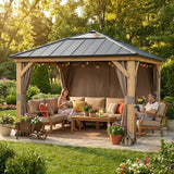 Sunjoy Replacement Curtains for 11 ft. ×11 ft. Wood-Framed Gazebos, view 3