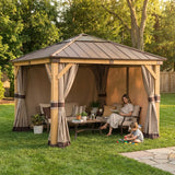 Sunjoy Replacement Curtains for 9 ft. × 9 ft. Wood-Framed Gazebos, view 3