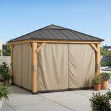 Sunjoy Replacement Curtains for 9 ft. × 9 ft. Wood-Framed Gazebos, view 4