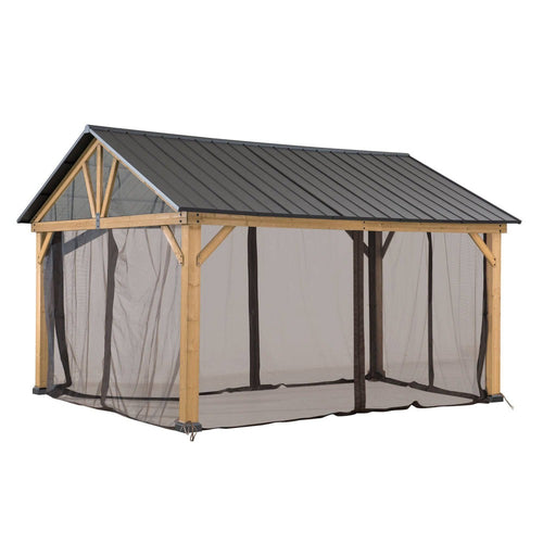 Sunjoy Replacement Mosquito Netting for 11 ft. x 13 ft. Wood-Framed Gable Roof Gazebos (W/Netting Tube)