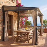 Sunjoy Vista PC-Roof Wall-Mounted Gazebo, 10x12, view 2