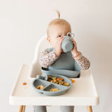 Teal Meal Silicone Sippy Cup | Basil, view 5
