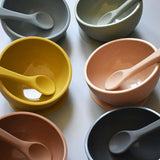 Teal Meal Half Moon Silicone Bowl, view 2