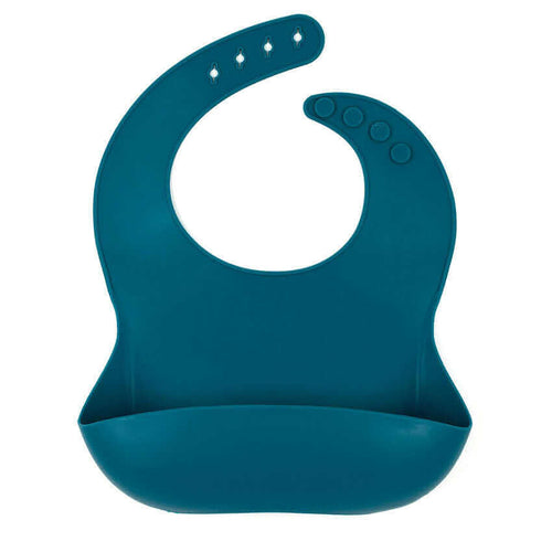 Teal Meal Kids Silicone Bib | Aqua Star