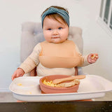 Teal Meal Kids Silicone Bib | Aqua Star, view 2