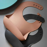 Teal Meal Kids Silicone Bib | Moon Sand, view 3