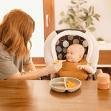 Teal Meal Kids Silicone Bib | Sunshine, view 6
