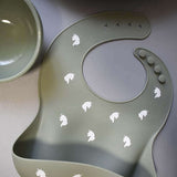 Teal Meal Kids Silicone Bib | Unicorn Dreams, view 2