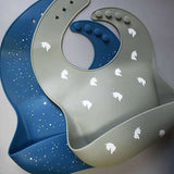 Teal Meal Kids Silicone Bib | Unicorn Dreams, view 4