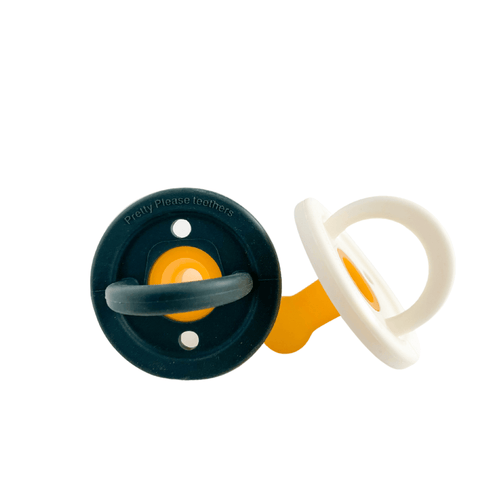 Teal Meal Modern Pacifier 2 pack | Coconut Milk + Navy