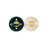 Teal Meal Modern Pacifier 2 pack | Coconut Milk + Navy, view 2