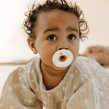 Teal Meal Modern Pacifier 2 pack | Coconut Milk + Navy, view 3