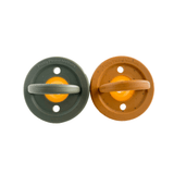 Teal Meal Modern Pacifier 2 pack | Moss + Speckled Almond, view 2