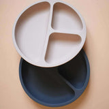 Teal Meal Silicone Divider Plate | Moon Sand, view 5