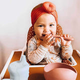 Teal Meal Silicone Hook Bowl | Desert Rose, view 2