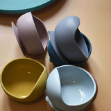 Teal Meal Silicone Hook Bowl | Sky Blue, view 4