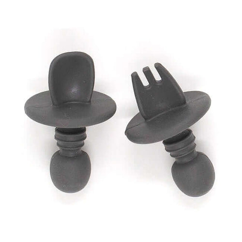 Teal Meal Silicone Mini Utensils (Moon Sand)