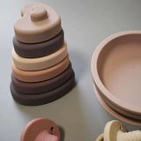 Teal Meal Silicone Stacking Hearts, view 3