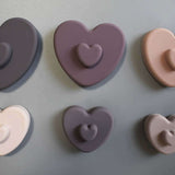 Teal Meal Silicone Stacking Hearts, view 5